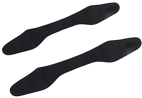 Happyyami 2pcs Neoprene Swimming Headband for Boys and Girls Adults Adjustable Ear Hair Band for Yoga Diving and Water Sports Black