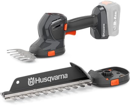 Husqvarna Aspire S20-P4A Cisaille à gazon et à arbustes sans fil 18 V avec lame à arbustes 220 mm et lame de cisaille 130 mm (sans batterie ni chargeur)