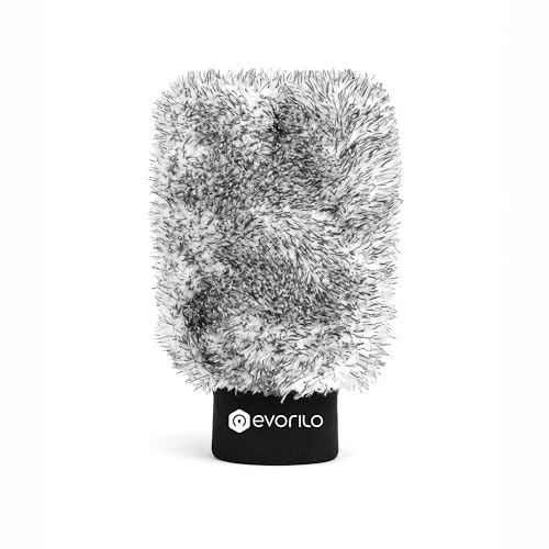 evorilo Silk Touch Premium Mikrofaser Autowaschhandschuh