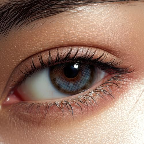 Elizzm Lentilles Couleur Bleu - 3 Mois, 1 Paire, Naturelle, Sans Correction – Sapphire Blue