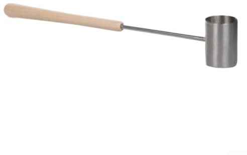 babominimer Louche à eau de sauna avec pelle en acier inoxydable de 275 ml et poignée en bois pour améliorer l'expérience de sauna en fournissant de l'eau en douceur et en toute sécurité