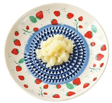 Générique Piatto Grattugiare in Ceramica,Piatto in ceramica con motivo fruttato manuale | Ciotola per grattugiatore per verdure | Ciotola per cioccolato fragola cottura dessert alimentare