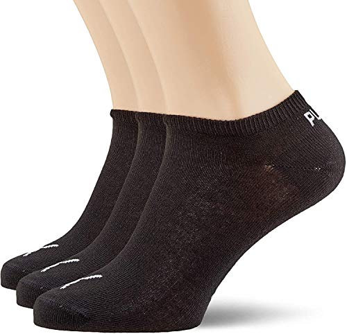Puma Unisex Invisible Sneaker Knöchelsocken, 6er Pack, Unisex-Erwachsene, Schwarz, 43-46