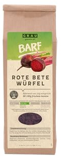 GRAU - l’Original - légumes séchés pour Le régime Barf des Chiens – dés de betteraves Rouges, Pack de 1 (1 x 150 g), complément Alimentaire pour Chiens