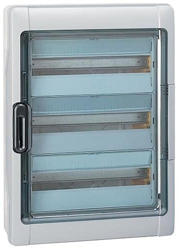 Legrand, Plexo Feuchtraumverteiler, Sicherungskasten, Aufputz, IP65 - IK09, 3-reihig, 54 Module, Innen- und Außenbereich, Nachrüstbar, Schutzklasse II, -20 - +70 °C, 622 x 448 x 161 mm, 601987