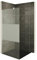 i-flair Duschabtrennung Walk In FIONA 90x200 cm Duschwand Dusche 10mm STARK aus TEILSATINIERTEM NANO ESG Sicherheitsglas mit EDELSTAHL Wandprofil #740
