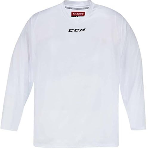 CCM 5000 Series Hockey Practice Jersey - Senior - White, Large