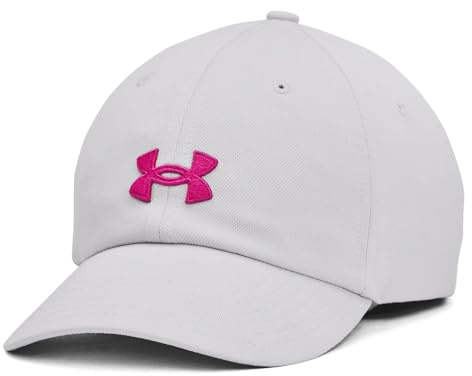 Under Armour Womens Blitzing Cap Adjustable, (015) Halo Gray / / Astro Pink, One Size Fits Most