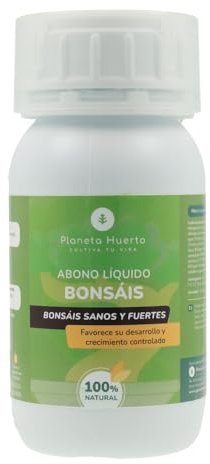 Planeta HUERTO | Abono Líquido Bonsáis 250 ml: Fertilizante Líquido - Abono Especializado para el Desarrollo Saludable y Equilibrado de Bonsáis con Nutrición Específica