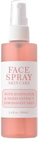 100ml Rose Water - Rose Water for Face - Toner Spray for Women - Hydrating Face Mist - Organic Toner with Glycerin & Plant Extracts - Hydrating and Soothing