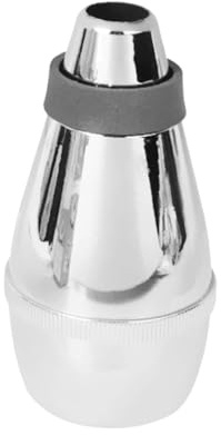 FytStycale Silenciador de Trompeta para Instrumento Diseño Ligero Y Reducción de Ruido Accesorio para Práctica Diaria Material PP Resistente Adecuado para, Plata