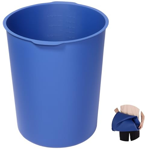 VEVOR Rivestimento per Secchio per Miscelazione Calcestruzzo, 18,9L, Rivestimento Riutilizzabile in Silicone per Miscele di Vernice, Resina Epossidica, Malta, Malta Sottile, Blu con Dosatori Graduati