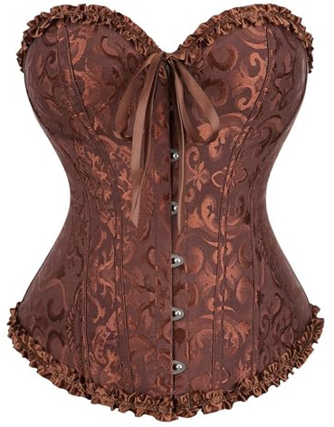 Corset Tops For Women UK Strapless V Neck Lace Up Plus Size Corset Shapewear Push Up High Waisted Bustier Lingerie Goth Medieval Bodyshaper Top Bodysuit For Halloween Carnival Cosplay Party Outfit