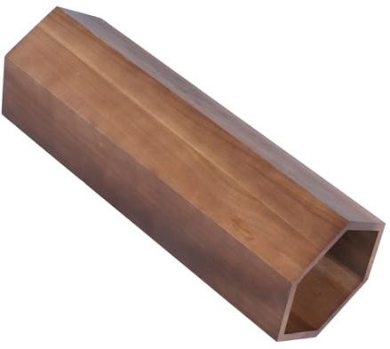 IMIKEYA Paragüero de Madera Resistente para Entrada Soporte de Cubo Ahorra Espacio Almacenamiento Práctico para Paraguas y Bastones Diseño Color Nogal Oscuro Organizador Multifuncional