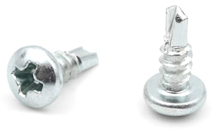 Design61 Viti autofilettanti PH2, testa semicircolare in acciaio temprato, zincato, antiruggine, per legno e metallo, viti autofilettanti (3,5 x 9,5 mm, 200 pezzi)