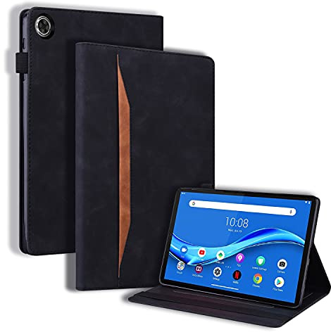 Auslbin Hülle für Lenovo Tab M10 Plus 10.3 Zoll 2020 PU Leder Schutzhülle mit Standfunktion und Kartensteckplatz Lenovo Tab M10 Plus 10.3 FHD (2nd Gen) TB-X606F TB-X606X Case mit Stifthalter, Blau