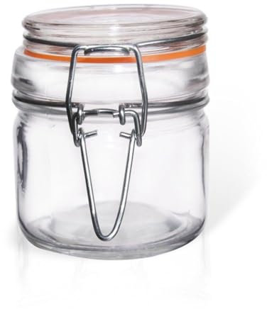 orion group Barattolo in vetro per conserve con chiusura a leva, contenitore in vetro brevettato da 100 ml
