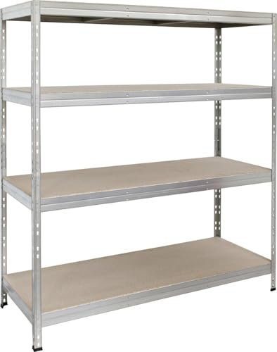 Trend Line Rivet Metallsteckregal XL 180x150x60 cm 1200kg Lagerregal Schwerlastregal Regal