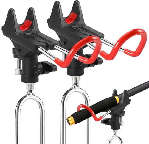 Rutenhalter 2 Stück Rutenhalter Angel Angelrutenhalter Edelstahl Angelrute Halter Ruten-Halter Rutenauflage - Stabil Rutenablage Halterung zum Angeln