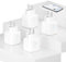 Jun-Saxifragelec 4er Pack Smart Home WiFi Steckdose, Smart Steckdoses mit Strommessung, 16A Wlan Alexa Steckdose kompatibel mit Google Home, Timer & APP Fernzugriff, Kein Hub notwendig, NUR 2.4 GHz