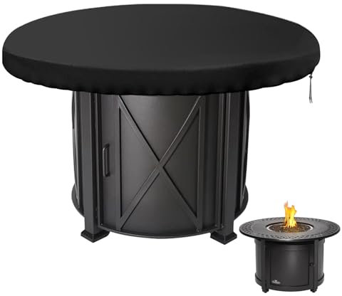 Feuerplatte Abdeckung 420D Grillplatte Schutzhülle, 100 cm Wasserdicht Anti-UV Oxford Schutzhülle für Plancha, Wasserbeständigkeit Abdeckung Grillabdeckung Rund für Feuerplatten Platte Hülle
