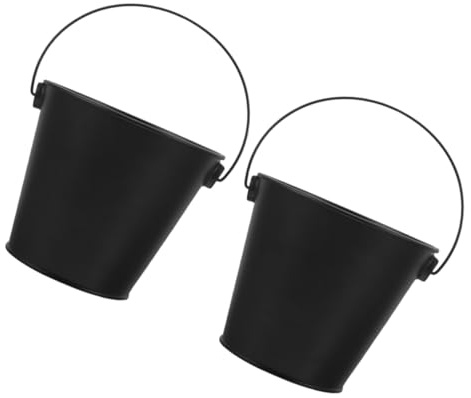 DOITOOL 2pièces Seau à Graisse Métal pour Barbecue Seau Récupérateur De Graisse à Huile pour Lot de pour Et Grillades