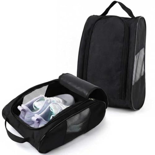 Waterproof Shoe Bag with Ventilation, 2 PCS Breathable Travel Shoe Organizer, Rugby Boot Shoes Bag Football Boot Bags Multifunctional Shoes Bags for Travel for Golf Football and Sports