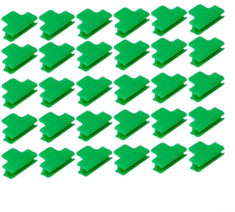 30 morsetti per serra per il fissaggio di materiali di copertura delle colture, tra cui coperte antigelo e pellicole di ventilazione (11 mm)