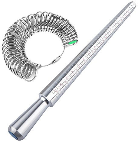 TRIXES Profi Set Ringgrößenmesser UK Zum Einfachen Messen der Größe Eines Fingerrings