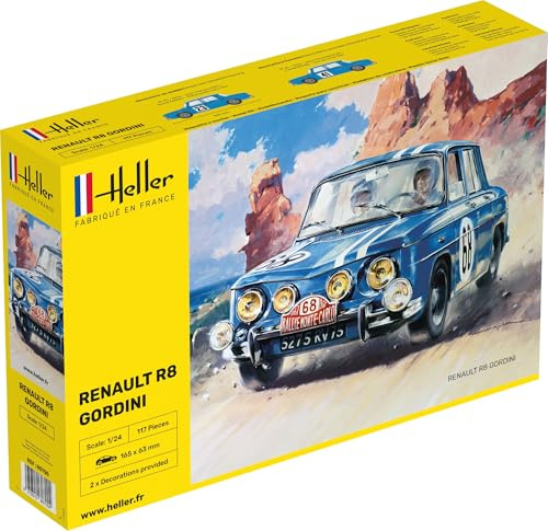Heller 80700 Renault R8 Gordini - Maqueta de Coche, Color Gris