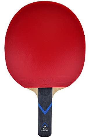 BalsaCarbo X7 Pro-Line Table Tennis Racket | The Softness of Balsa and The Hardness of Carbon | Featuring Tenergy 80 FX | Recommended for Aspiring Professional Players