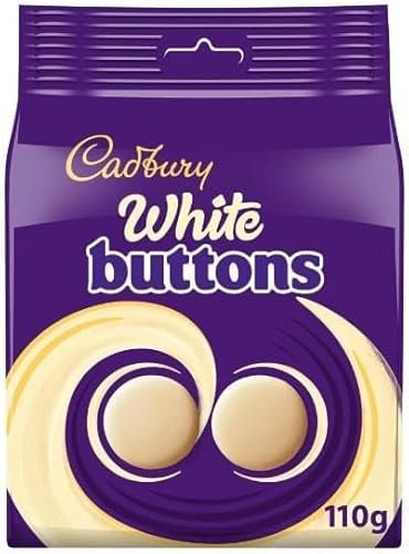 3 x White Giant Buttons Chocolate Bag 110g Delicious Tasty And Twisty Treat Gift Hamper For Birthday,Christmas