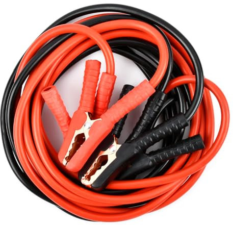 MVQPER 4m Jumper Cables for Car Battery, 2000AMP Jumper Cables with PVC Base Heavy Duty, Jump Starting Dead or Weak Batteries Emergency Roadside Assistance Cables for Petrol Diesel Car Van Truck