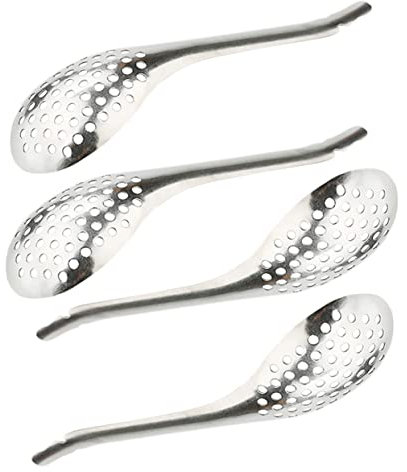 Cabilock Elegante Cucchiaio Per Caviale Con Design Scanalato in Acciaio Inossidabile Per Una Cucina Gourmet