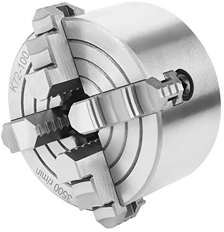 Mandrin de Tour à Bois 4 Mâchoires Indépendant Réversible en Métal, Accessoires de Machine de Tournage SANOU K72-100