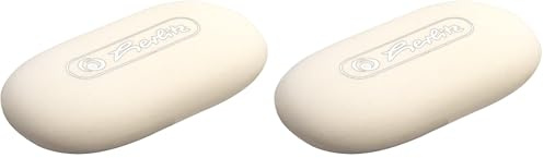 Herlitz Oval Shape Eraser - White (Pack of 2)
