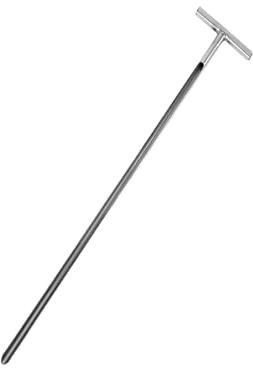 Provtagningssensor av rostfritt stål, golvtestkit för fasta granuler och påsar, diameter 2,2 cm, längd 70 cm, hållbara sonder för exakta tester