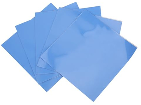 YDuupxe Almohadilla Térmica de Silicona Azul de 5mm de Espesor, Almohadilla Conductora Térmica para GPU CPU LED, Disipador de Calor, Refrigeración, Hardware de Computadora