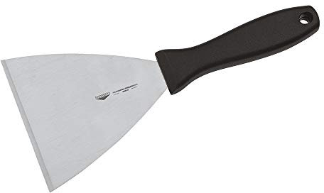 Paderno 18520-12 Spatola Triangolare professionale – Raschietto tagliapasta con manico, lama in acciaio inox, manico in polipropilene, 12 cm x 12 cm