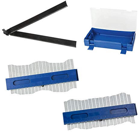 DEMA Konturenlehre 400mm – Präzise Kontur Schablone, Konturenschablone, Abtastschablone, Profillehre, Duplikator, Formlehre für Fliesen, Laminat, Holz, Metall, Renovierung, Handwerk & DIY