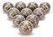 FURNISHFUL FINESSE Dorée Gris Boutons de Porte D'armoire Boutons de Tiroir en Céramique Commode Pour Tiroir Cuisine et Meubles Placard et Poignées en - Lot de 10
