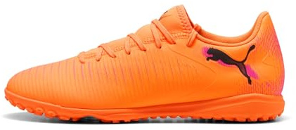 PUMA Unisex Future 8 Play Turf Football Boots, Heat Fire-PUMA Black-Ravish, 6 UK