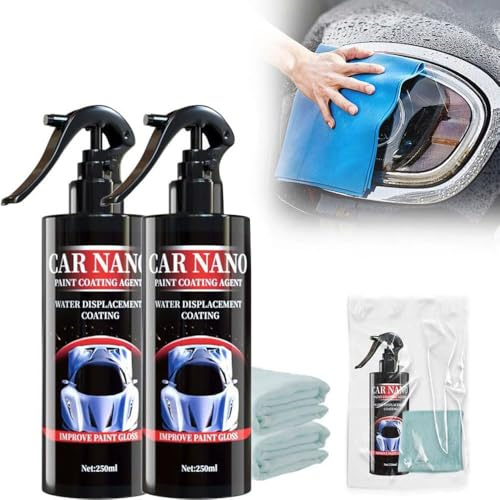 Ceramic Spray Wax,Car Coating Spray,Autopflege Autowachs,3-in-1 Efficient Coating Renewal Spray, Autopolitur Kratzer Entfernen und Autolack Poliermittel (2)
