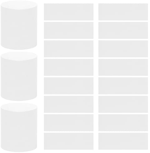 Baluue 500 Pezzi Fascette Adesive per Tovaglioli di Carta Usa e Getta, Anelli Porta Tovaglioli per Posate, Involucro Monouso per Utensili, Adatti per Matrimoni, Feste e Ristorazione