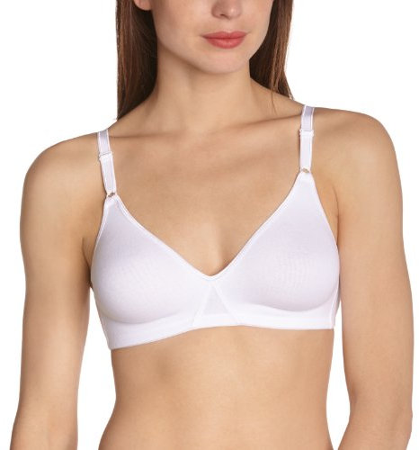DIM Soutien-Gorge Femme Sans Armatures Mes Essentiels By DIM x1, Blanc, 90B