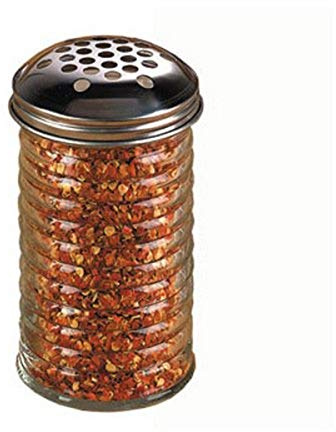 American METALCRAFT, Inc. BEE319 Shaker, Glass with Dredge Top, Beehive, 12oz. Capacity