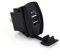 Keenso DC 12V-24V 3.1A KFZ Blau LED Schnell Dual USB Ladegerät Wippschalter Stil