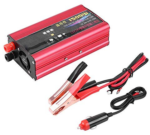Inverter di Potenza 12V/24V 220v Power Inverter 1500w Inverter di alimentazione per auto Adattatore per convertitore caricatore USB sinusoidale modificato