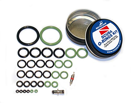 O Ringe Tauchen KIT, Air & Nitrox 34 stücke METALSUB