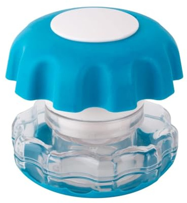 EZY DOSE Crush Pill, Vitamins, Tablets, Crusher and Grinder with Storage Compartment, Kids, Pets, Elderly, Effortlessly Crushes Medications into Fine Powder, Easy-to-Use Design, Blue, BPA Free